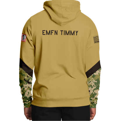 We Carry the Load Hoodie - Tan Camo