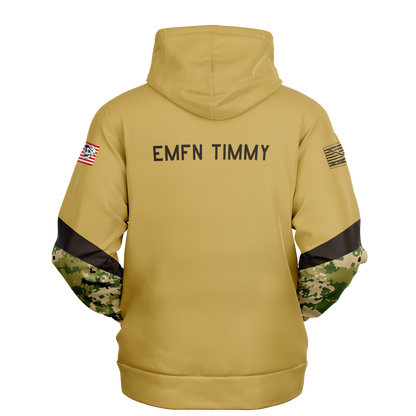 We Carry the Load Hoodie - Tan Camo