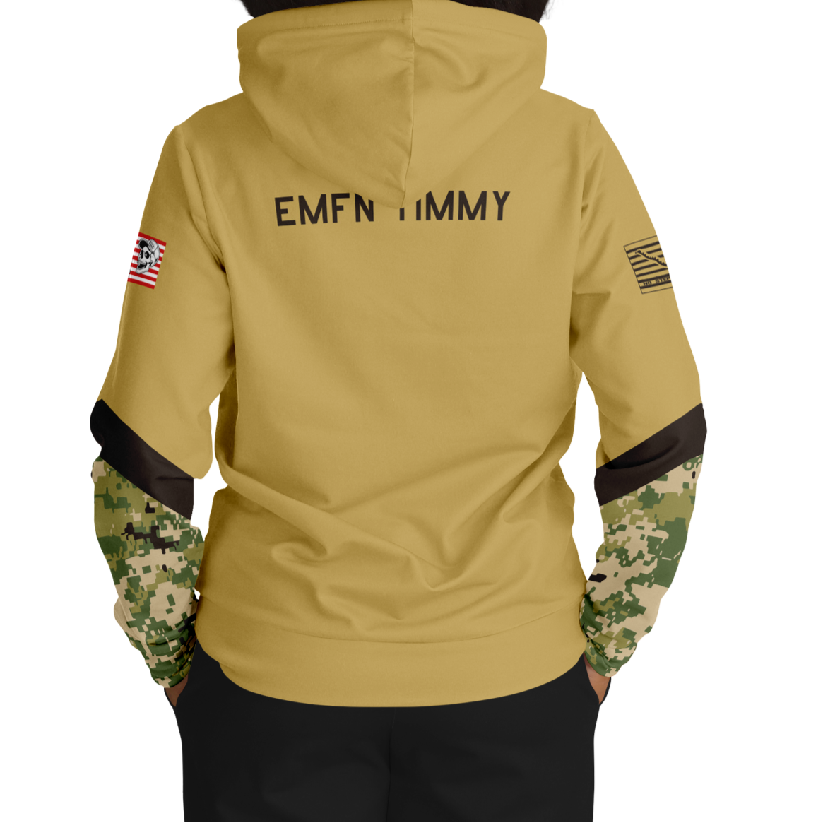 We Carry the Load Hoodie - Tan Camo